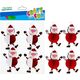 Craft with Fun OZDOBA BN NAKLEJKI MIKOLAJEK HARM 4SZT CF 12/144 13401796 5908275175681