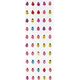 Craft with Fun OZDOBA DEK KRYSZT SPRZYL BIEDRONKI50SZT CF12/144 13410662 5908275177111