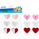Craft with Fun OZDOBA DEK NAKLEJKI SERCA HARM 6SZT CF 12/144 13410710 5908275175797