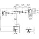 Equip Uchwyt biurkowy na 2 monitory 17" - 32" (650157) 13435166 4015867229361