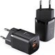 Ładowarka T-Phox ŁAD SIEC T-PHOX HANDY SERIES 33W T-PP08 USB/USB-C BLACK 13439639 6974670441033
