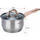 KingHoff GARNKI STALOWE 12 EL. KINGHOFF ROSEGOLD KH-1765 13439793 5908287217652