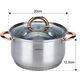 KingHoff GARNKI STALOWE 12 EL. KINGHOFF ROSEGOLD KH-1765 13439793 5908287217652