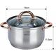 KingHoff GARNKI STALOWE 12 EL. KINGHOFF ROSEGOLD KH-1766 13439799 5908287217669