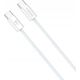 Kabel USB T-Phox KABEL T-PHOX CC15 SERIES USB-C/USB-C 60W 3A 1M WHITE 13442846 6974670443136