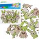 Craft with Fun OZDOBA DEK DREW ZAJACZ SPRZYL 12SZT CF PBH12/288 13455786 5905523621426