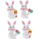 Craft with Fun OZDOBA DEK FILC ZAJACZ SPRZYL 4SZT CF PBH 12/144 13455787 5905523621402