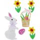 Craft with Fun OZDOBA DEK EVA ZAJACZ SPRZYL 6SZT CF PBH 12/144 13455805 5905523621495