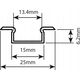 Taśma LED Prescot Prescot profil LED MICRO-K-ALU-MLC-1M 1m mleczny podtynkowa anodowany COM 13476347 5903684856251