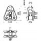 Ensto Uchwyt przelotowo-narozny ENSTO dla przewodu PAS 35-157 mm2 z rolka SO 181.6 13476559 6438100324841