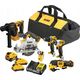 Zestaw elektronarzędzi Dewalt DEWALT ZESTAW COMBO 12V DCK611P1D2 (DCH072+DCS512+DCD701+DCF801+DCS353+DCL510) 1x5,0 2x2,0Ah TORBA 13495456 5035048792988