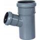 AQUER Trójnik kanalizacyjny PP 110/50mm 67° Aquer T110/50/67 SZ szary 13496791 5902560901702