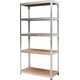 AWTools AWTOOLS REGAŁ 5 PÓŁEK 180x90x40 NOŚNOŚĆ 250KG / 5.0MM - WCISKANY SZYBKI MONTAŻ 13508486 5903678616106