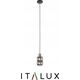 Lampa wisząca Italux Italux Menfi PND-44236-1-BK-GD lampa wisząca zwis 1x40W E27 przezroczysta/czarna 13520318 5902854536757