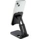 Podstawka Hurtel Składana podstawka stojak na telefon tablet do 12.9'' czarny Składana podstawka stojak na telefon tablet do 12.9'' czarny 13521664 9145576277867
