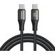 Joyroom Kabel przewód USB-C 100W Light-Speed Series 1.2m czarny Kabel przewód USB-C 100W Light-Speed Series 1.2m czarny 13528905 6941237102676
