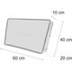 Hobbygarden 60x40 PODUSZKA TOMEK CZARNY EKOLEN 13558213 5902414533042