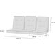 Hobbygarden 3x50 cm PODUSZKA VENUS 3D NIEBIESKIE LIŚCIE 13558224 5902414544246