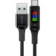 Acefast Kabel przewód USB-A - USB-C 60W z wyświetlaczem 1.2m czarny Kabel przewód USB-A - USB-C 60W z wyświetlaczem 1.2m czarny 13576597 6974316282785