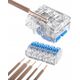 Simet Szybkozłączka otwierana do linek i drutów 3x 0,2-4mm2 32A 1szt. Simet Ideal SCL3 88000313S transparentna/niebieska 13581894 5907813235887