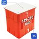 Pawbol Puszka Pawbol R.8147 do złącza odgromowego IP20 pomarańczowa/szara 13582318 5902983364399