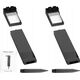 ECOLIGHT2 Ecolight SSO-2 EC20113 słupek ogrodowy zewnętrzny solarny 1x2W LED 4000K IP65 czarny 13615434 5905036201139