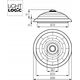 Lampa sufitowa LVT LVT Pir 4982-PC plafon lampa sufitowa z wbudowanym czujnikiem PIR 2x25W E27 biały 13616726 5908263385726