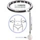 HMS ZESTAW HULA HOP MAGNETYCZNY WHITE HHM16 Z LICZNIKIEM HMS + PAS WYSZCZUPLAJĄCY BR163 BLACK 13620042 5907695552751