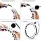 HMS ZESTAW HULA HOP MAGNETYCZNY WHITE HHM16 Z LICZNIKIEM HMS + PAS WYSZCZUPLAJĄCY BR163 BLACK 13620042 5907695552751