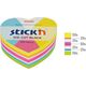 STICK N Notes SERCE 64X67mm MIX 5 KOL.Neon+biały 250KART. 21836 STICK`N 13644804 4712759218365
