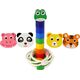 LeanToys Piramidka Drewniana Edukacyjna Układanka Sznurek Zwierzęta 13655768 5905323214460
