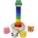 LeanToys Piramidka Drewniana Edukacyjna Układanka Sznurek Zwierzęta 13655768 5905323214460