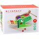 LeanToys Dinozaur Wbijak Cymbałki 2w1 Drewniany Czerwony 13674407 5904665992227