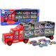 LeanToys Zestaw Ciężarówka Transportowa Auta Wyścigowe 12szt. 13674592 5905323215108