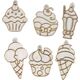 LeanToys Zestaw Kreatywny Witraże Okno Zastygająca Farba Lody Słodycze 3D 13674774 5905515354417