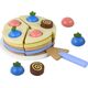 LeanToys Drewniane Ciasto Tort Kawałki 8 ele. 13674783 5905515354837