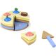 LeanToys Drewniane Ciasto Tort Kawałki 8 ele. 13674783 5905515354837