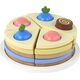 LeanToys Drewniane Ciasto Tort Kawałki 8 ele. 13674783 5905515354837