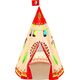 LeanToys Namiot Tipi Dla Dzieci Styl Indiański Ogród Kremowy 160 cm x 105 cm 13674845 5905515356312