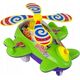 LeanToys Samolot Pchacz Dzwonek Kij Pilot Zielony 13674854 5905515357562