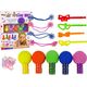 LeanToys Zestaw Do Farbowania Włosów Dla Dzieci 5 Farb Gumki 13674891 5905515358392