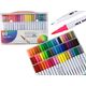 LeanToys Zestaw Pisaków Dwustronnych 60 Sztuk Różnokolorowe W Organizerze 13675716 5905991001645