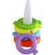 LeanToys Piramidka Jednorożec Układanka 8 Kółek Kolorowa 29cm x 14cm x 14cm 13675791 5905991003908