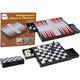 LeanToys Zestaw Gier 3w1 Plansza Magnetyczna Szachy Warcaby Backgammon 13676144 5905991009665