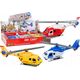 LeanToys Helikopter Ratunkowy Policyjny Strażacki Metalowy Napęd Otwierane Drzwi 13676638 5905991019626