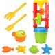 LeanToys Zestaw Zabawek Do Piasku Duży Młynek Wiaderko Foremki Kolorowy 13676779 5905991021582