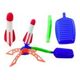 LeanToys Wyrzutnia Rakiet Piankowych Pompka Zestaw Niebieski Ogrodowy 13676925 5905991023722