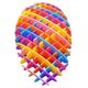 LeanToys Zabawka Tęczowa Antystresowa Elastyczna Sensoryczna Kolorowa 10cm 13676941 5905991024606