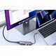HUB USB Ugreen Hub USB-C Ugreen CM511, HDMI 4K 60Hz, 3x USB 3.0 5Gbps, PD 100W (srebrny) 13680329 6941876215973