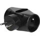 Orno Rozgałęźnik 2x2P+Z, 1x2P/II, czarny OR-AE-13221/B 13684017 5908254813382